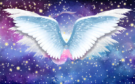 网红翅膀背景墙