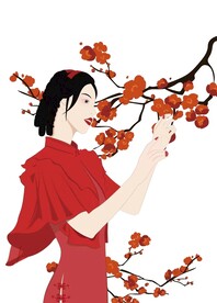 民国风人物插画