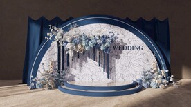 蓝色婚礼su模型