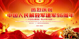 建军96周年展板