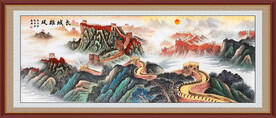 万里长城山水画