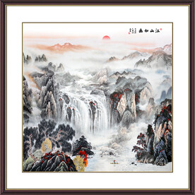 富山春居图