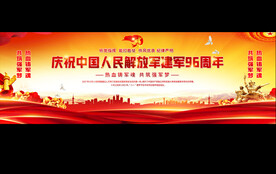 建军96周年宽屏背景