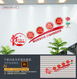 党建楼梯文化墙