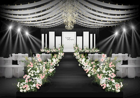 白色婚礼仪式区