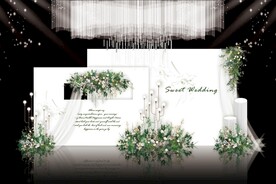 小清新婚礼背景