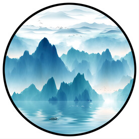 水墨山水装饰画