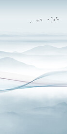 蓝色 高清新玄关画 tiF分层