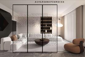 高清分层透明底棱形图案打印图