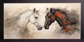 山水画装饰画无框画