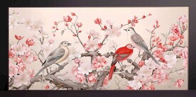 山水画装饰画无框画