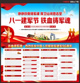 建军节展板