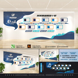 企业发展历程文化墙