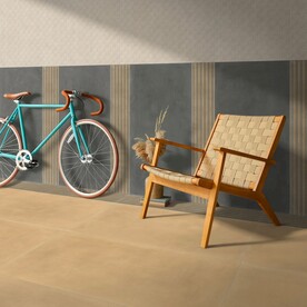 现代意式 休闲区瓷砖岩板效果图