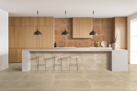 现代意式 厨房中岛台效果图