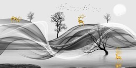 时尚黑白装饰画