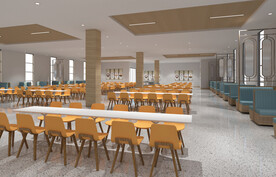 食堂餐厅设计案例效果图