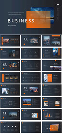 高端商务年终汇报ppt模板