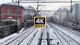 冬日列车站美景