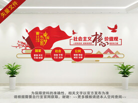 社会主义核心价值观展板