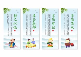 学校校园文化展板挂画