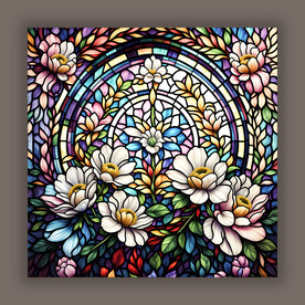 教堂蒂凡尼玻璃古典艺术图案