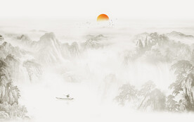 水墨国画山水画