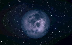 月球星空背景墙