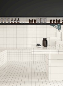 现代意式 美容院小砖空间展示