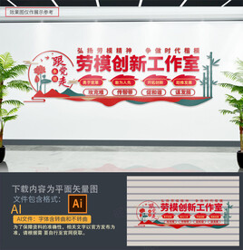 劳模创新工作室文化墙