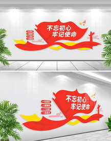 不忘初心牢记使命文化墙
