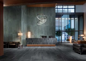 现代意式 岩板酒店大堂效果图