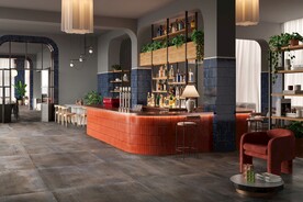 现代意式 岩板吧台效果图