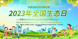 全国生态日宣传展板