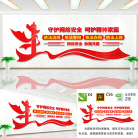 守护网络安全文化墙