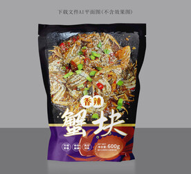 麻辣蟹块包装