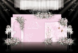 粉色婚礼效果图