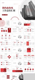 商务风工作总结汇报PPT