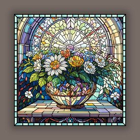 蒂凡尼教堂玻璃彩绘图案