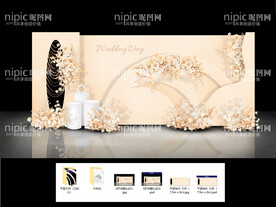 香槟色婚礼设计效果图