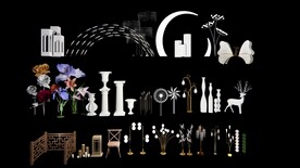 婚礼路引道具草图大师su模型