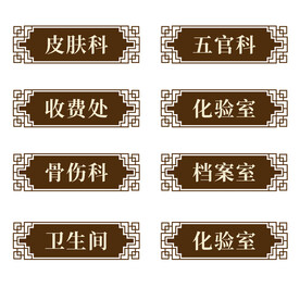 中医科室牌