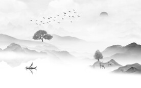 意境 爆款灰色山水 TiF分层