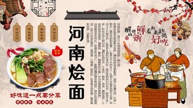 河南烩面背景墙