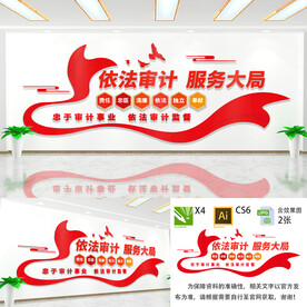 依法审计文化墙