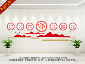 核心价值观文化墙