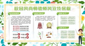 校园师德师风宣传栏