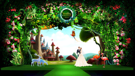 梦幻城堡婚礼背景