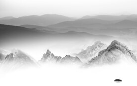 意境 灰色高清山水 TiF分层