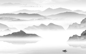 素雅 最新灰色山水 TiF分层